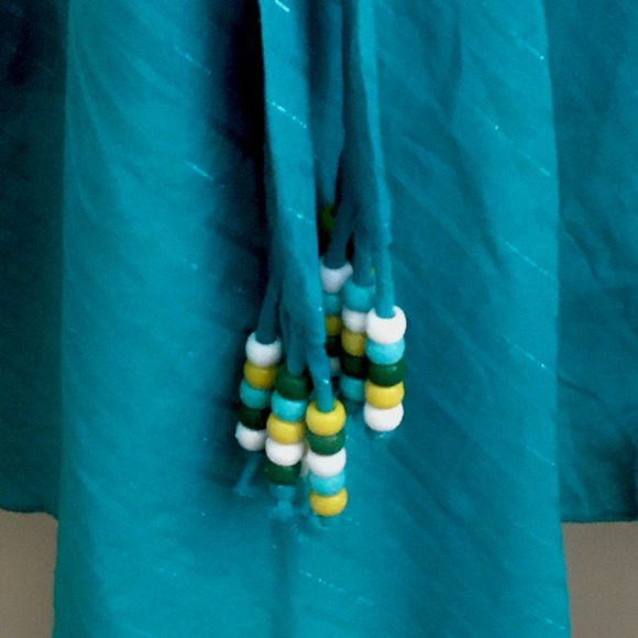 BCBG Girls Aqua Blue Summer Dress Slip On V neck - Picture 2 of 8